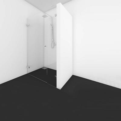 Nisdeur vast deel Van Rijn Products GL12 200x100 cm Chroom van Rijn Nisdeur vast deel Van Rijn Products GL12 200x100 cm Chroom van Rijn