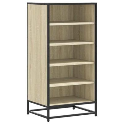 VidaXL Schoenenrek 48x38x97,5 cm bewerkt hout sonoma eikenkleurig