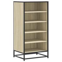 VidaXL Schoenenrek 48x38x97,5 cm bewerkt hout sonoma eikenkleurig - thumbnail