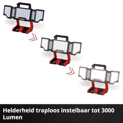 Einhell Professional 4514172 Power X-Change TP-CL 18/3000 Li - Solo Werklamp LED werkt op een accu 3000 lm Aantal meegeleverde accus 0 - thumbnail