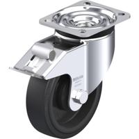Blickle LK-POEV 125KA-1-FI Zwenkwiel met rem Wieldiameter: 125 mm Draagvermogen (max.): 250 kg 1 stuk(s) - thumbnail