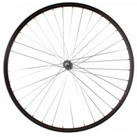 voorwiel 28 x 1 1/2 inch aluminium zwart met bies - thumbnail