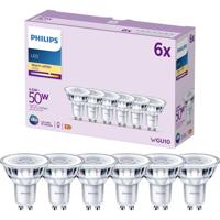 Philips LED 9290012152 LED-lamp Energielabel F (A - G) GU10 Reflector 4.6 W = 50 W Warmwit (Ø x l) 50 mm x 54 mm 6 stuk(s) - thumbnail