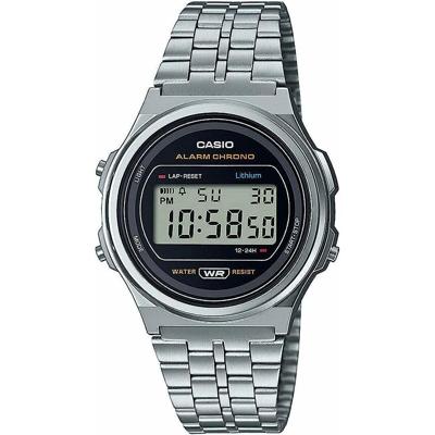 Horloge Uniseks Casio A171WE-1AEF Zilverkleurig (Ø 36 mm) (37,5 mm)