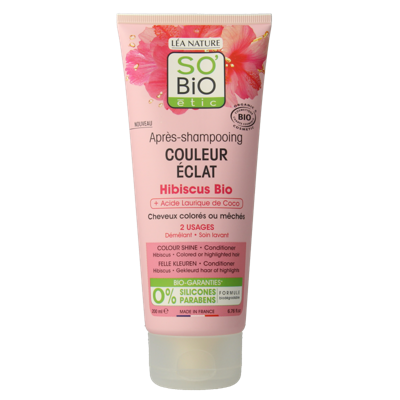 So Bio Etic Conditioner colour & shine hibiscus 200 Milliliter So Bio Etic Conditioner colour & shine hibiscus 200 Milliliter