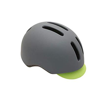 Polisport helm commuter mat grijs/fluo geel m 54-58cm