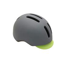 Polisport helm commuter mat grijs/fluo geel m 54-58cm - thumbnail