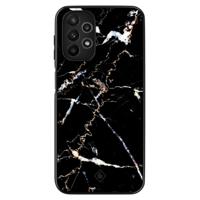Samsung Galaxy A13 4G hoesje - Marmer zwart - thumbnail