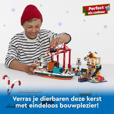 LEGO city 60422 haven met vrachtschip - thumbnail