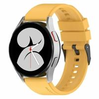 By Qubix - Compatible met Garmin Forerunner 55/245 / 645 - Siliconen gesp bandje - Geel - Compatible Garmin bandje - Bandbreedte: 20mm - thumbnail