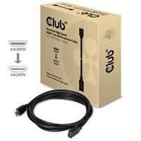 club3D HDMI Verlengkabel HDMI-A-stekker, HDMI-A-bus 3.00 m Zwart CAC-1321 4K UHD HDMI-kabel - thumbnail