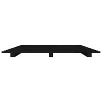 Bedframe massief grenenhout zwart 135x190 cm - thumbnail