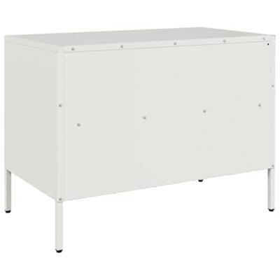 Tv-meubel 68x39x50,5 cm staal wit