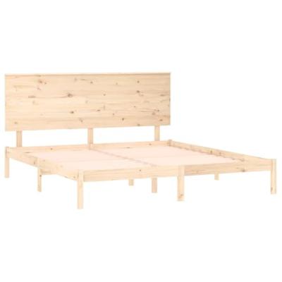 Bedframe zonder matras massief grenenhout 200x200 cm
