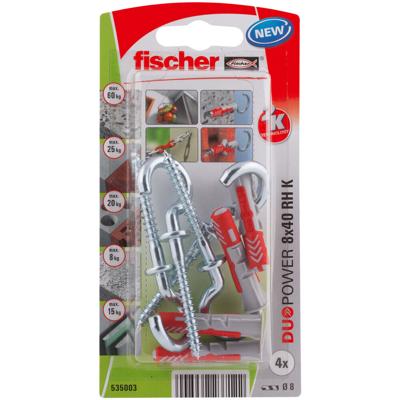 Fischer 535003 DuoPower 8 x 40 RH K NV Deuvelset 40 mm 8 mm 1 set(s)