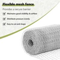 VidaXL Hek met paal zilver 0,4 x 10 m staal - thumbnail