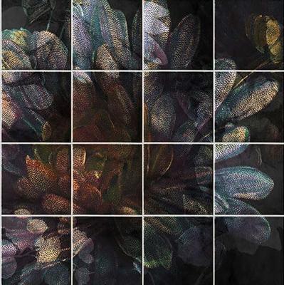 Noordwand Komar Ink Fotobehang Tiles Flowers - INX8-080