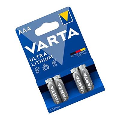 AAA lithium batterijen 4 stuks 1.5V