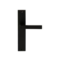 Hardbrass Deurkruk Phoenix op rechthoekig langschild blind - zwart - thumbnail