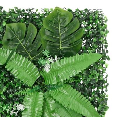 VidaXL Hek met kunstplanten 6 st 40x60 cm groen VidaXL Hek met kunstplanten 6 st 40x60 cm groen