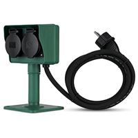 REV 0595004555 Buitenstopcontact Groen Randaarde stekker 1 stuk(s) - thumbnail