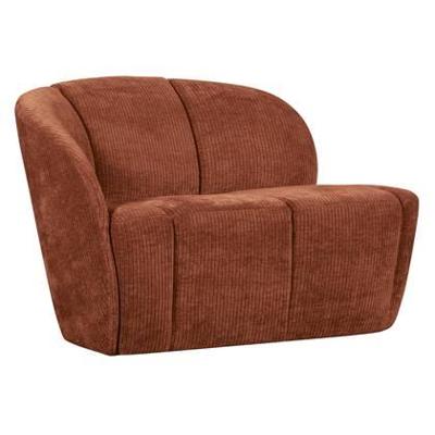 Woood Mojo 2-zits bankje links rib Roestbruin Woood Mojo 2-zits bankje links rib Roestbruin