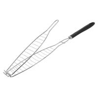 BBQ Barbecue Visgrill Chroom 29x10cm - thumbnail