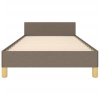 Bedframe zonder matras 90x190 cm stof taupe - thumbnail