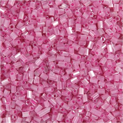 Creativ Company Rocailles 2-cut, d 1,7 mm, afm 15/0, gatgrootte 0,5 mm, roze, 500 gr/ 1 zak Creativ Company Rocailles 2-cut, d 1,7 mm, afm 15/0, gatgrootte 0,5 mm, roze, 500 gr/ 1 zak