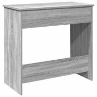Bureau 80x40x75 cm bewerkt hout grijs sonoma eikenkleurig - thumbnail