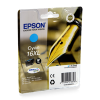 Epson Inktcartridge 16XL Origineel Cyaan C13T16324012 - thumbnail