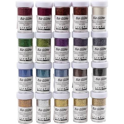 Creativ Company Bio sparkles, diverse kleuren, 20x27 ml/ 1 doos