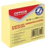 OFFICE products memoblok, ft 76 x 76 mm, 400 vel, geel - thumbnail