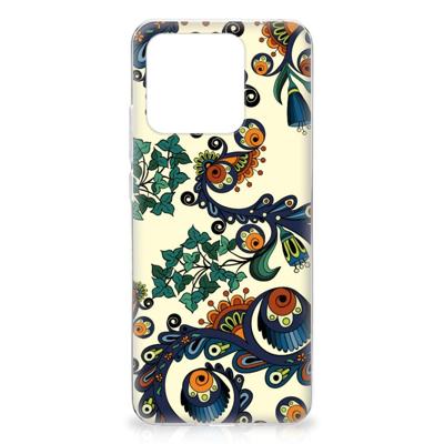 Siliconen Hoesje Xiaomi Redmi 10C Barok Flower Siliconen Hoesje Xiaomi Redmi 10C Barok Flower