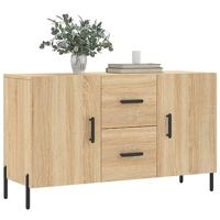Dressoir 100x36x60 cm bewerkt hout sonoma eikenkleurig - thumbnail