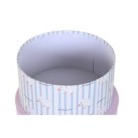 Set van opstapelbare opbergboxen DKD Home Decor Blauw Roze Karton (37,5 x 37,5 x 18 cm) - thumbnail