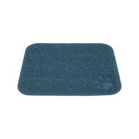 TRIXIE SCHOONLOOPMAT VOOR KATTENBAKKEN PVC BLAUW 45X37 CM - thumbnail
