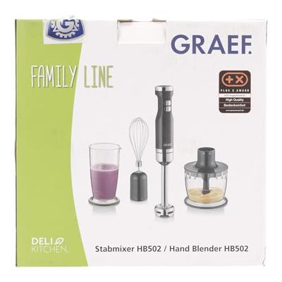 Graef staafmixerset zwart - met turbostand Graef staafmixerset zwart - met turbostand