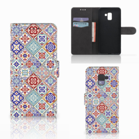 Samsung Galaxy A8 Plus (2018) Bookcase Tiles Color - thumbnail