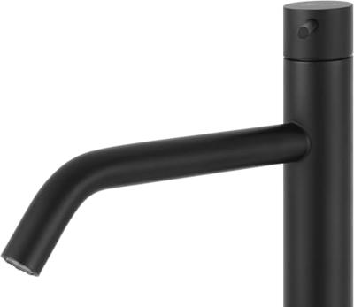 Qisani Flow verhoogde wastafelkraan zwart