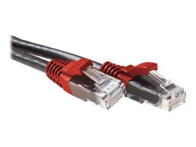 ACT Zwarte 3 meter U/UTP CAT6A patchkabel cross met RJ45 connectoren