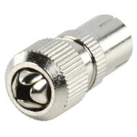 Coax socket, aluminium, schroefversie - thumbnail