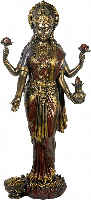 Hindoe Beeld Bronskleurig Godin Laxmi (50 cm) - thumbnail