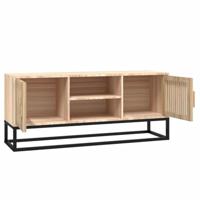 Tv-meubel 105x30x45 cm bewerkt hout en ijzer - thumbnail
