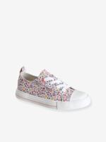 Stoffen decoratieve sneakers voor meisjes rouge - thumbnail
