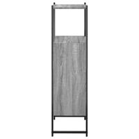 Badkamerkast 33x33x120,5 cm bewerkt hout grijs sonoma eiken - thumbnail