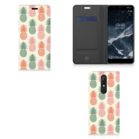 Nokia 5.1 (2018) Flip Style Cover Ananas - thumbnail