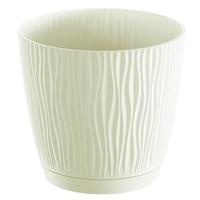 Prosperplast Plantenpot - kunststof - creme wit - D28 x H26 cm - thumbnail