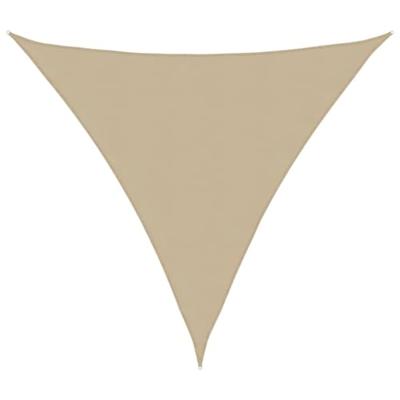 VidaXL Zonnescherm driehoekig 4x4x4 m oxford stof beige VidaXL Zonnescherm driehoekig 4x4x4 m oxford stof beige