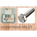 Bofix Zeskantbout m4x25 (50 stuks) - thumbnail